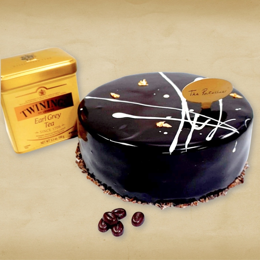 Earl Chocolatte Cake 500g + Single Bottle Cookies